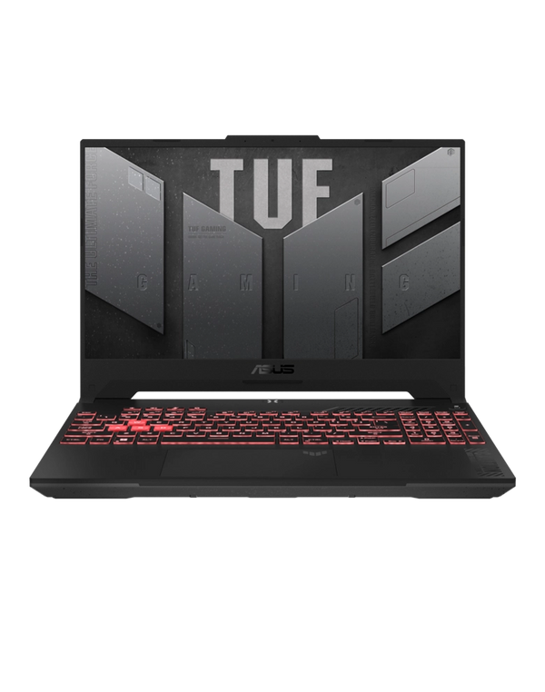 ASUS TUF F15 FX507VV-I7161G , Gaming Laptop, i7-13620H 16GB 1TB PCIE G3 SSD, NV RTX4060, 8GB VRAM, Windows 11 HOME, 15.6-inch FHD 1920X1080 16:9 144Hz, HD Webcam, Backlit-RGB-Eng-Arb-KB (Jaeger Gray) - NomTech