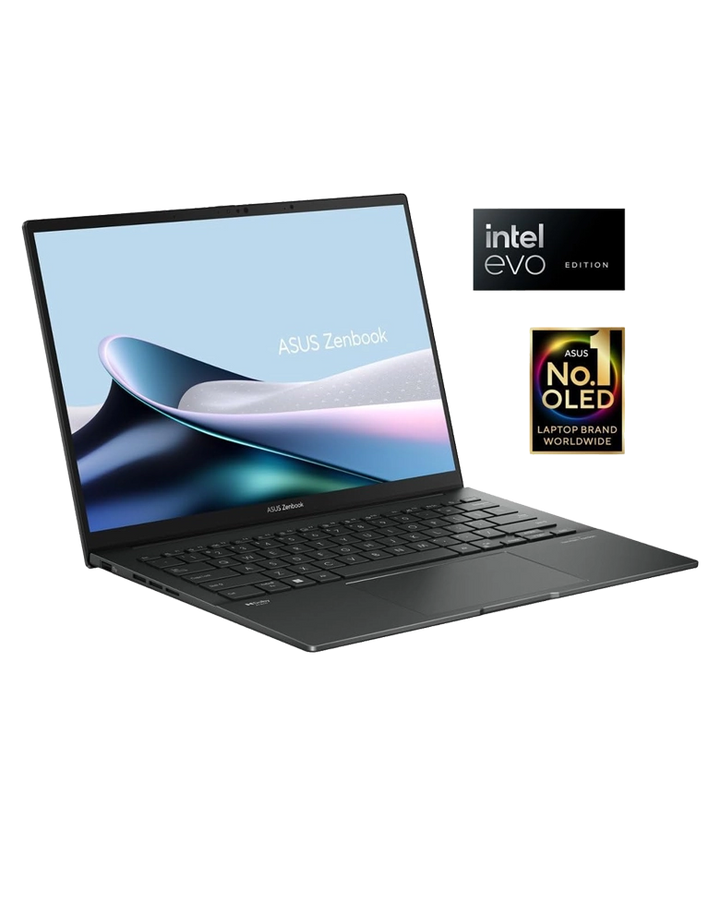 ASUS Zenbook Q415MA 14 OLED Ultrabook Laptop, Intel Core Ultra 5-125H Intel AI Boost NPU, 8GB RAM, 512GB SSD, 14" WUXGA OLED Touchscreen, Intel Graphics, Backlit Kb, Windows 11, Jasper Gray - NomTech